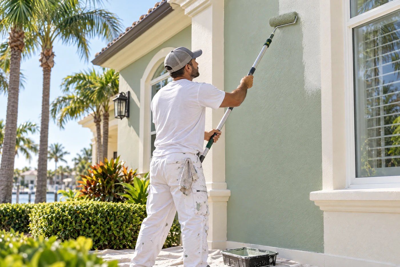 House Painting professional at work
