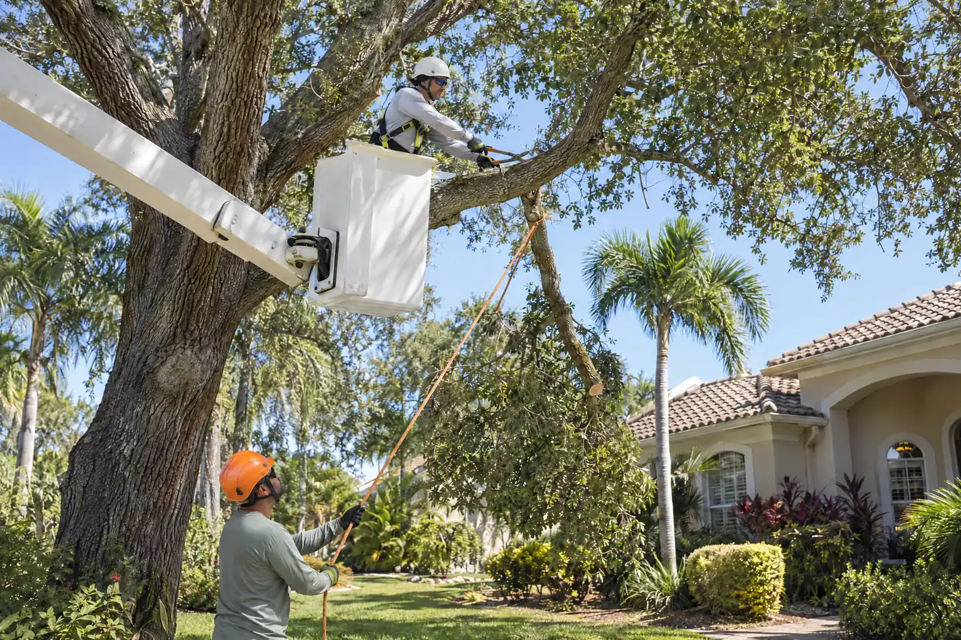 Tree Service professional at work